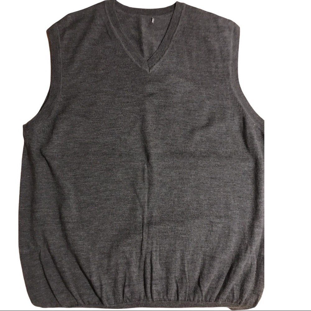 Gap 100% Merino Wool Vest Pull Over Gray E12
